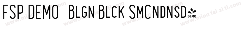 FSP DEMO   Blgn Blck SmCndnsd字体转换